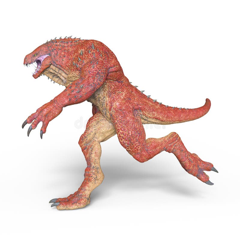 3D CG rendering of monster royalty free illustration