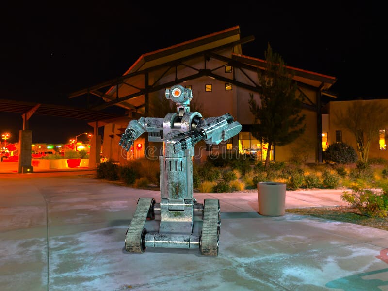 3D CG rendering of robot stock illustration