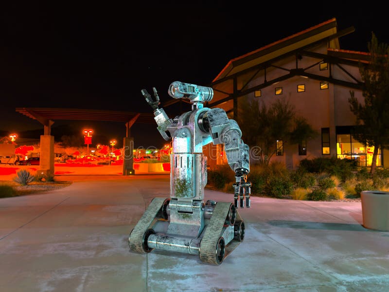 3D CG rendering of robot vector illustration