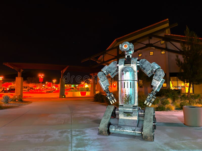 3D CG rendering of robot royalty free illustration