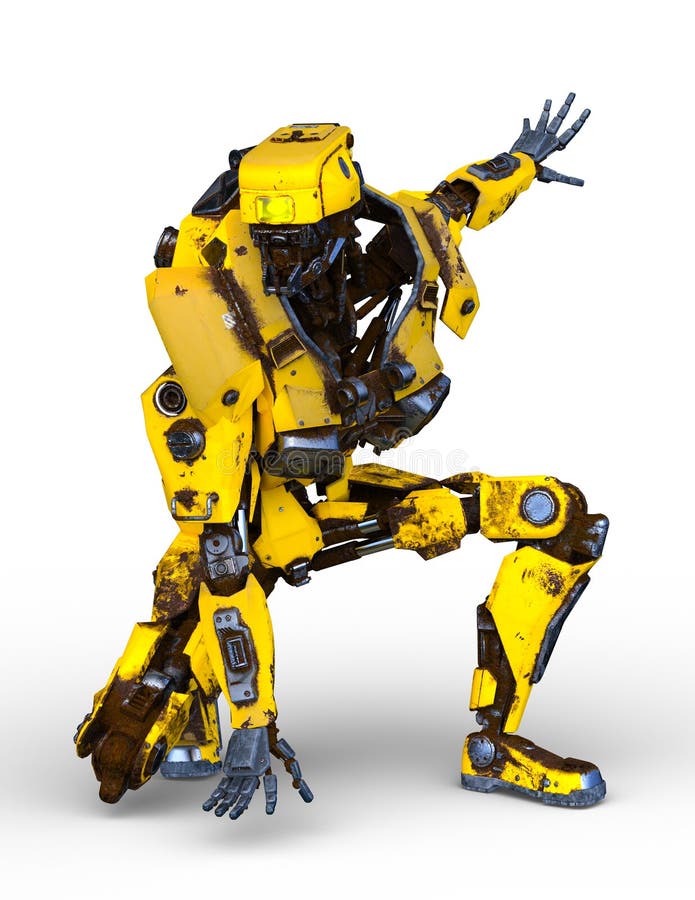 3D CG rendering of robot.