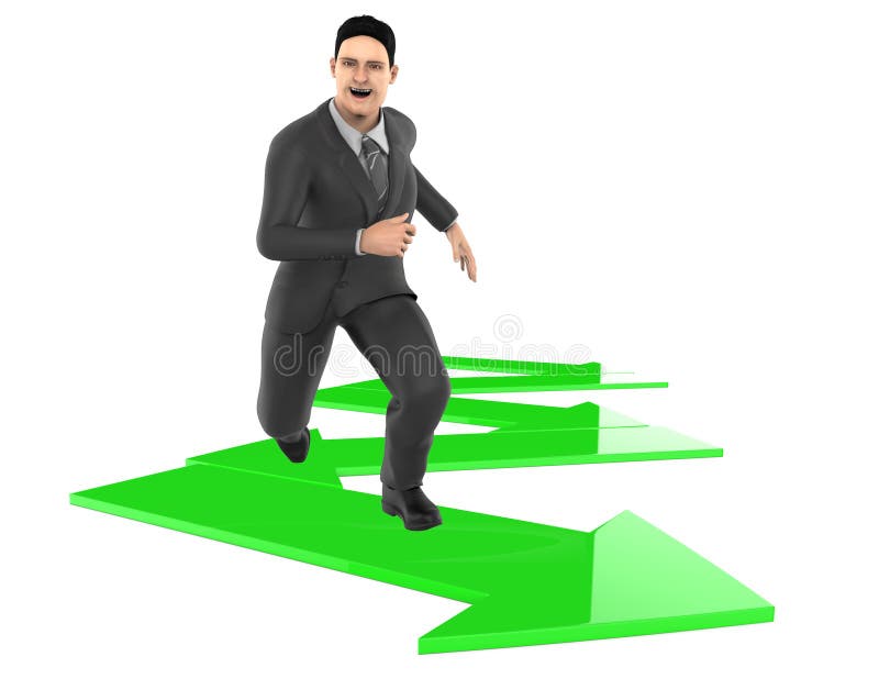 3d Character Man Walk Over An Zig Zag Arrow Stock Illustration Illustration Of White Expert 3d Character Man Walk Over An Zig Zag Arrow Stock Illustration Illustration Of White Expert