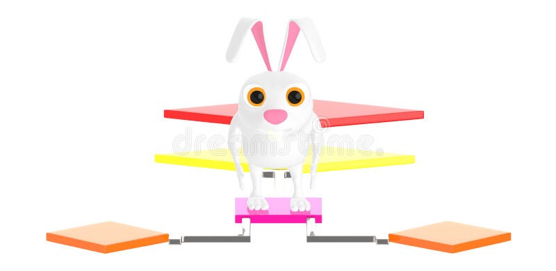 3d character , rabbit standing over a flow chart royalty free illustration 3d character , rabbit standing over a flow chart royalty free illustration