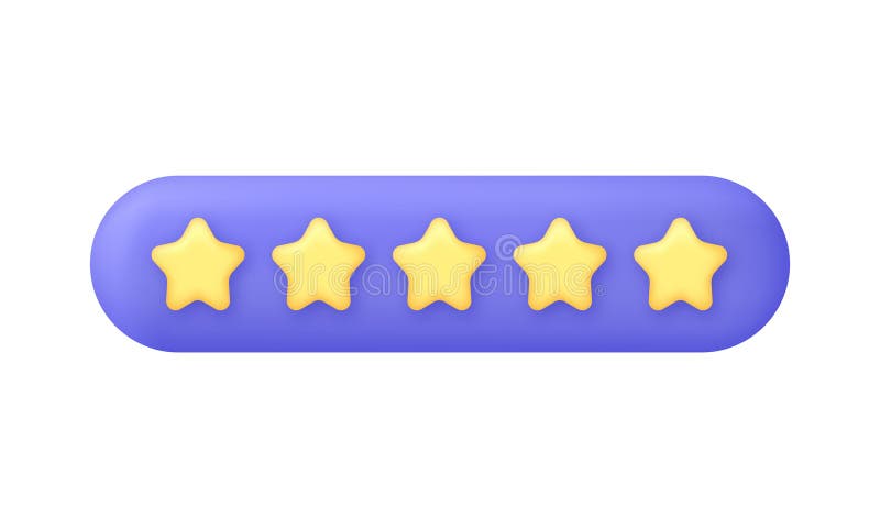 3D Five yellow stars on Speech Bubble. Online feedback, survey or review concept. Trendy and modern vector in 3d style. 3D Five yellow stars on Speech Bubble. Online feedback, survey or review concept. Trendy and modern vector in 3d style