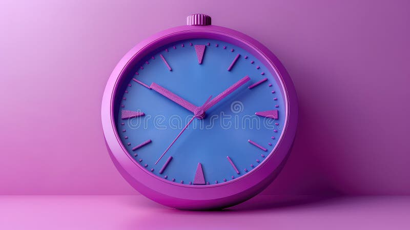 3D Clock Symbol: Efficient Delivery and Support Services Concept vector illustration