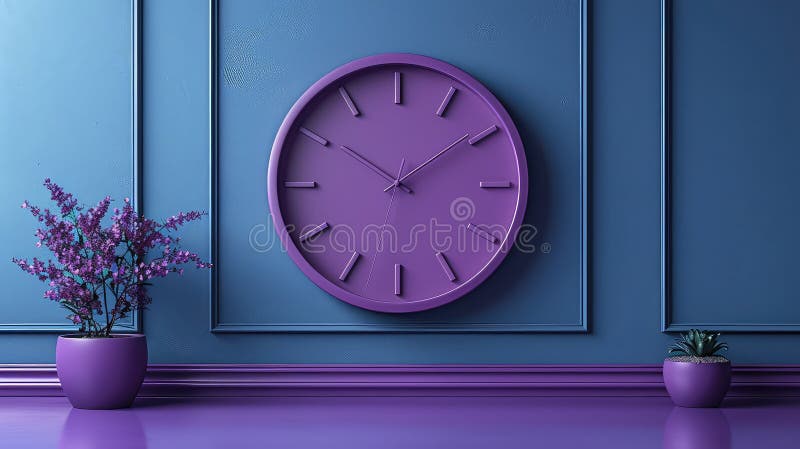 3D Clock Symbol: Efficient Delivery and Support Services Concept royalty free illustration