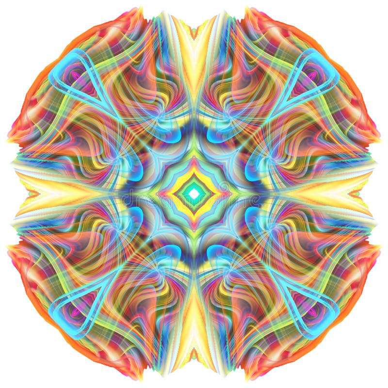 3D colorful mandala