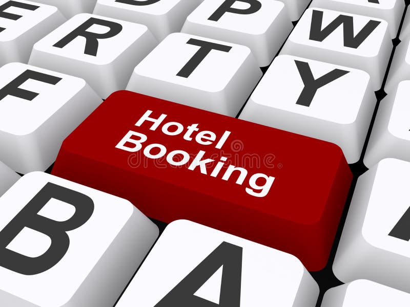 Hotel booking illustration royalty free illustration Hotel booking illustration royalty free illustration