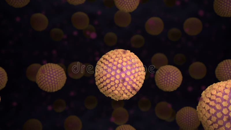 3d coronavirus cellen in het lichaam van de gastheer