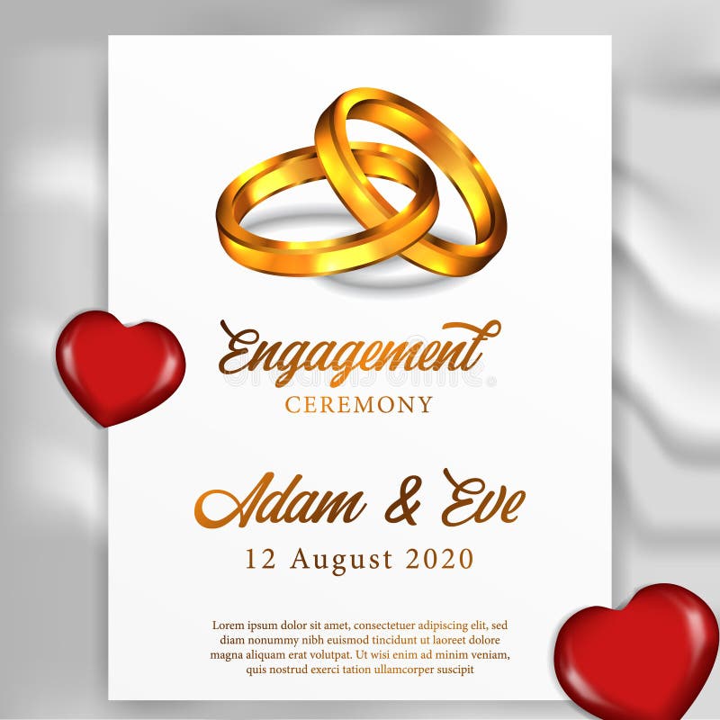 Engagement Invitation stock vector. Illustration of birthday - 18514174