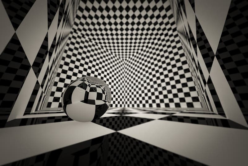Checkered Room stock illustration. Illustration of patterns - 10852848
