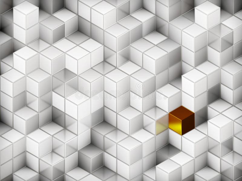 3D cubes abstract background royalty free illustration