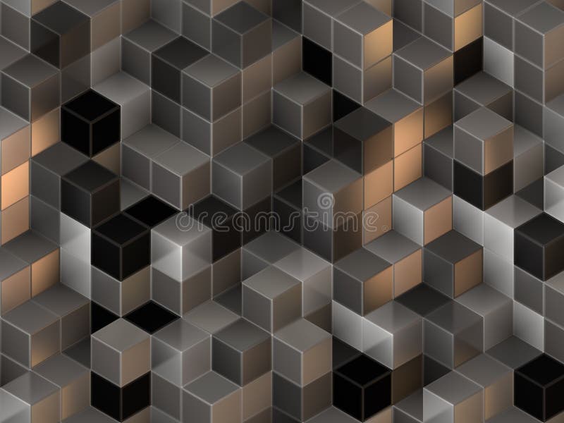 3D cubes abstract background royalty free illustration
