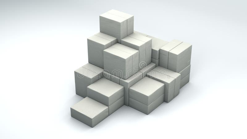 Download Pyramid of gift boxes 3d stock illustration. Illustration of season - 22486091
