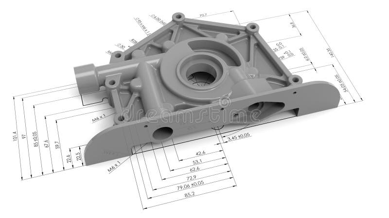 3d, das computergesützte konstruktion überträgt vektor abbildung