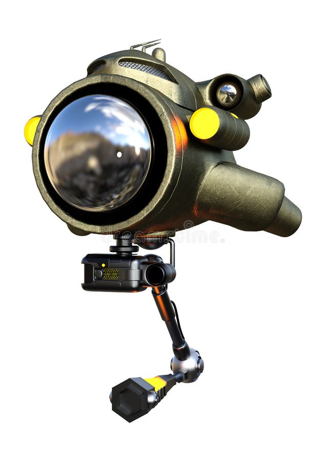 3D, das fliegendes Brummen auf Weiß überträgt lizenzfreie abbildung