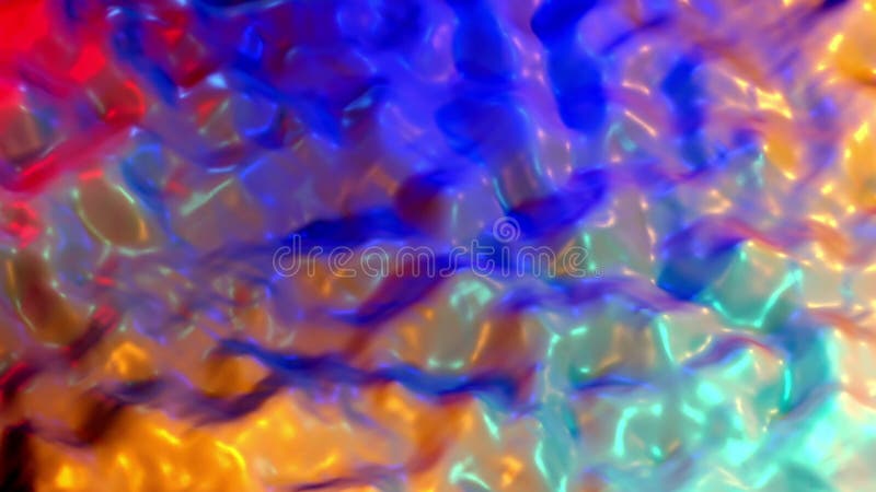4 3d de bucle ininterrumpido animación de estilo abstracto y multicolor ondas ondas fluido fluido. concepto de movimiento líquido libre illustration