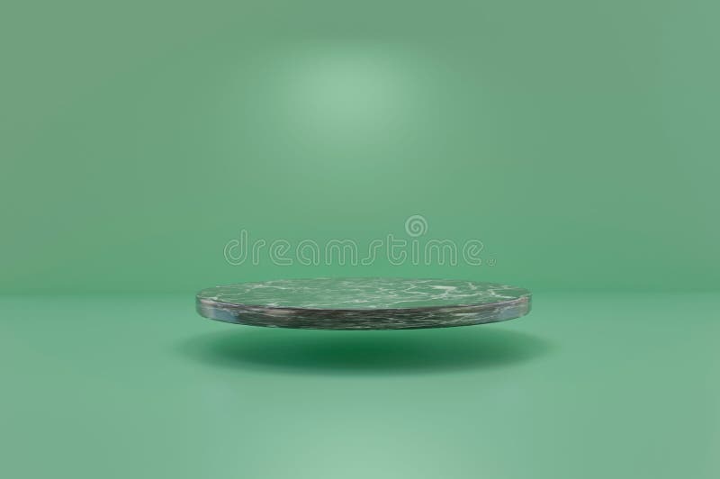 3d de redare a unui afișaj flotant de tip podium pedestal pentru design de machetă vector illustration