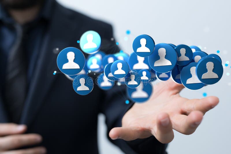 3d de redare a unui grup de oameni de afaceri plutitori și de oameni de afaceri royalty free stock image