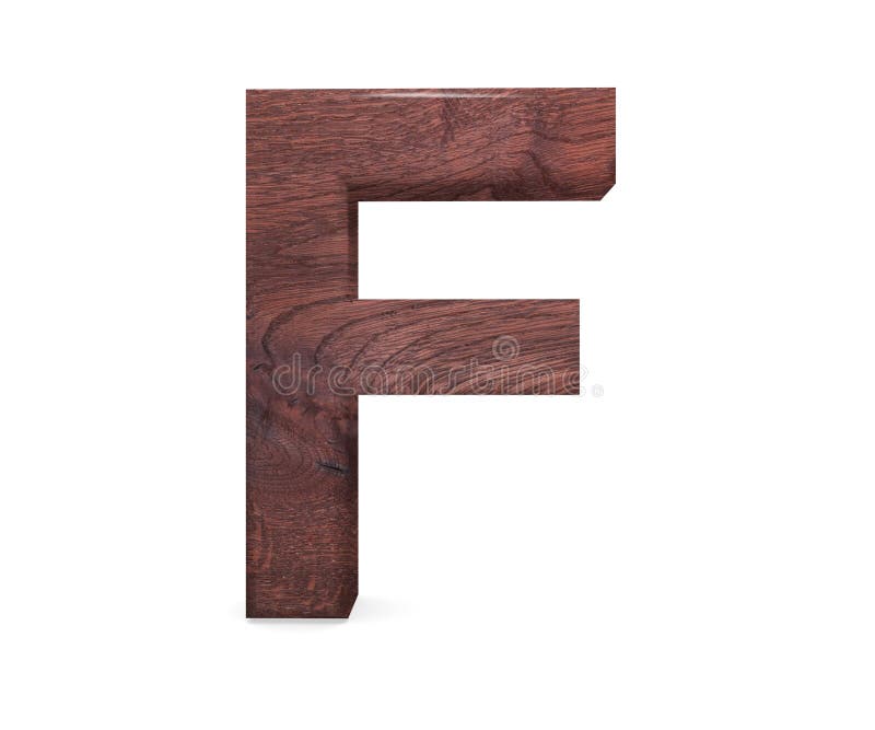 3D Decorative Brown Polished Wooden Alphabet, Capital Letter S. Stock ...