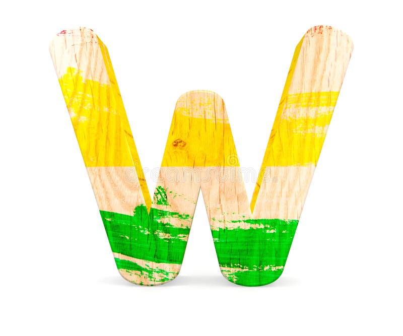 3d Decorative Wooden Colored Red Green Yellow Alphabet Capital Letter ...