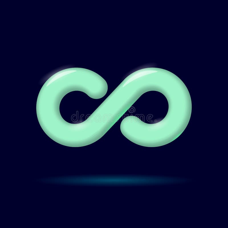 3D Devops software development operations infinity symbol. Realistic cartoon programmer administration system life cycle stock illustration