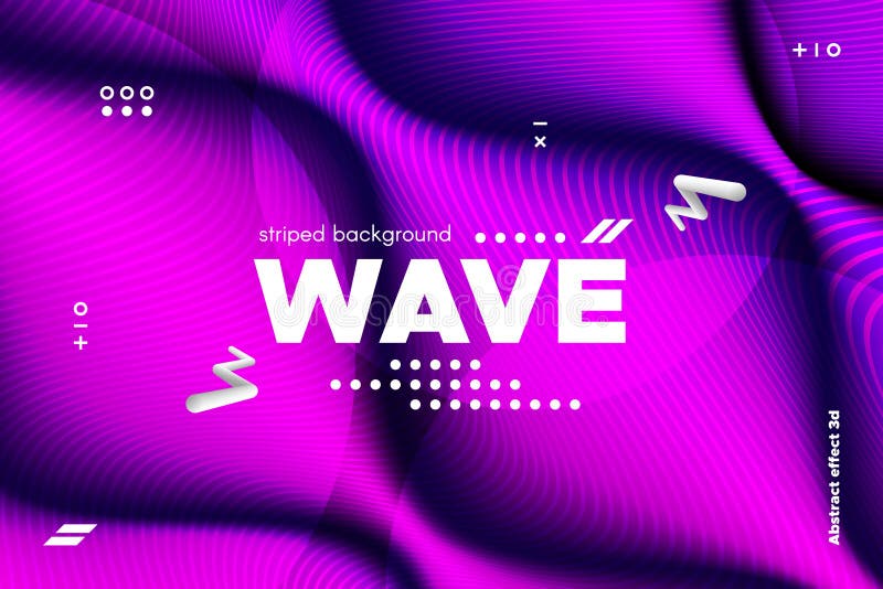 3d Distorted Wave Stripes and Ripple of Surface. vector illustration 3d Distorted Wave Stripes and Ripple of Surface. vector illustration