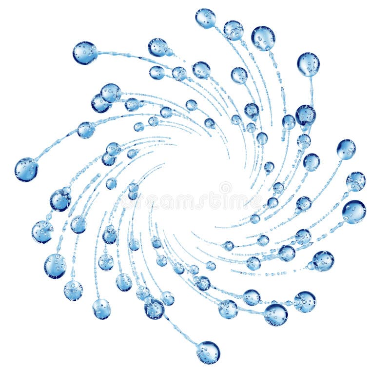 3D a détaillé l'illustration d'une goutte de l'eau illustration stock 3D a détaillé l'illustration d'une goutte de l'eau illustration stock