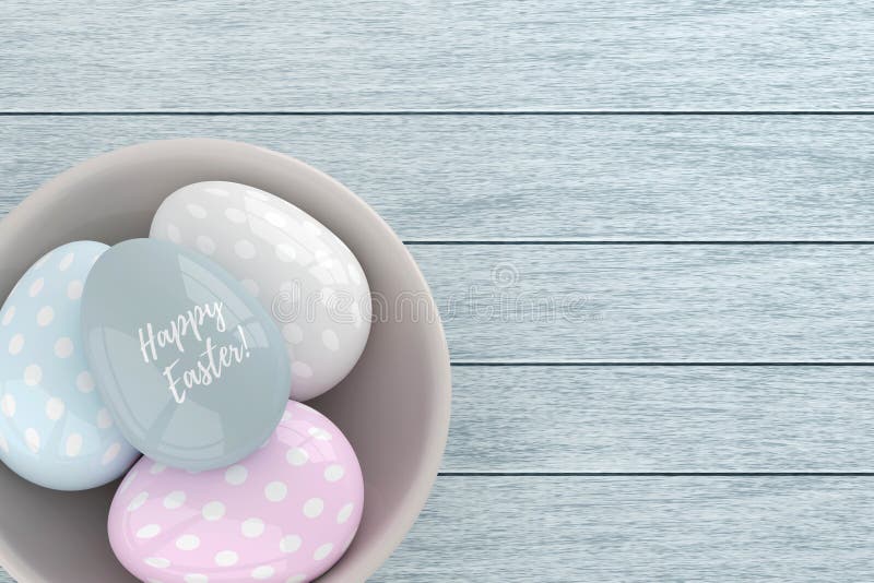 3d elegant pastel Easter eggs