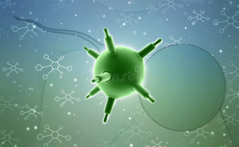 3d eliminazione delle cellule dei batteri del virus in background digitale royalty illustrazione gratis