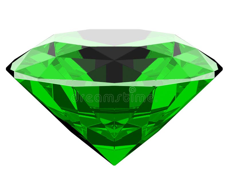 3d Emerald stock illustration. Illustration of crystal - 91698088