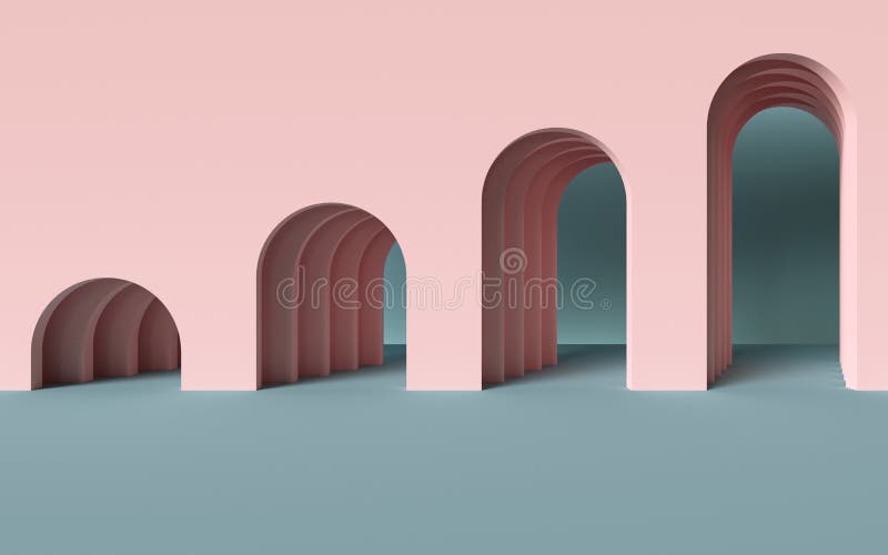 3d face ca fundalul geometric abstract minimalist conceptual arhitectural abstract să se încadreze în straturile de hârtie roz din vector illustration