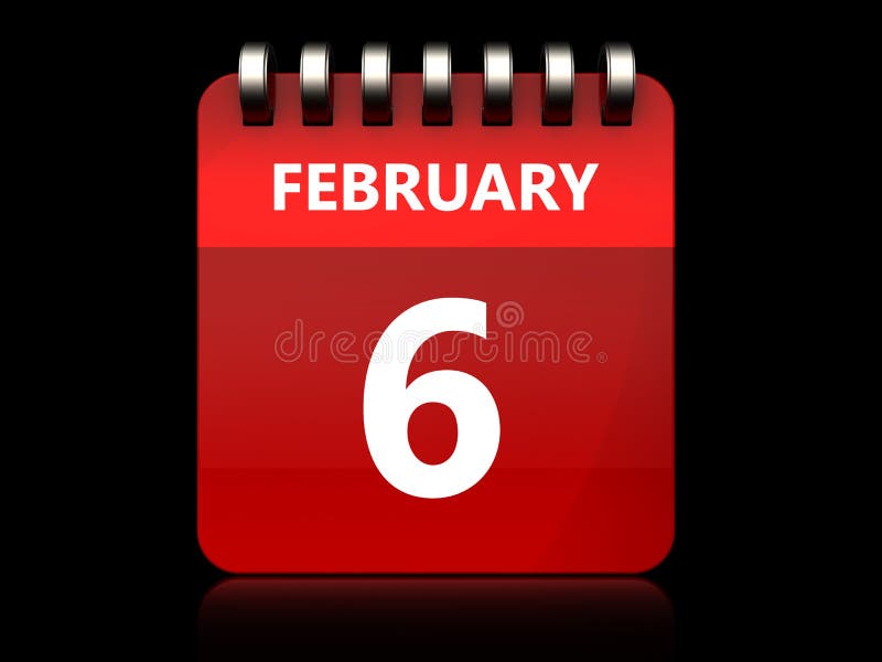 3d 6 februari-kalender