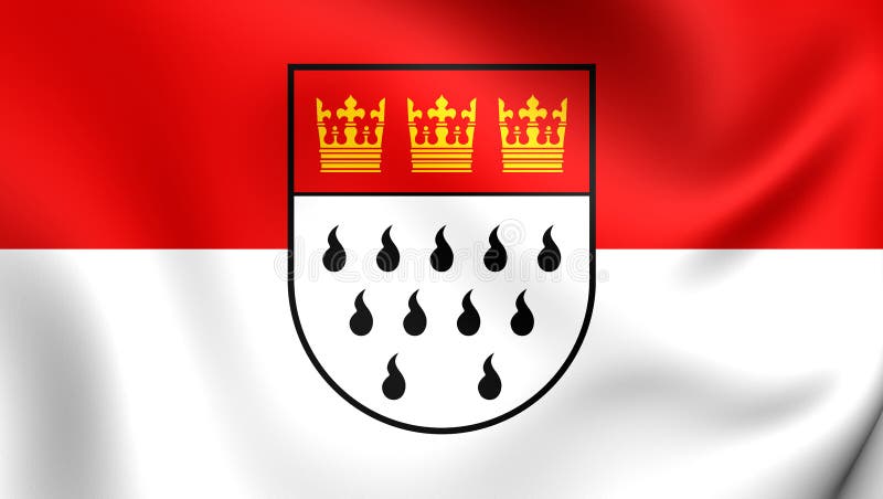 D Flag Cologne Germany Close Up Flag Cologne Germany 113339104