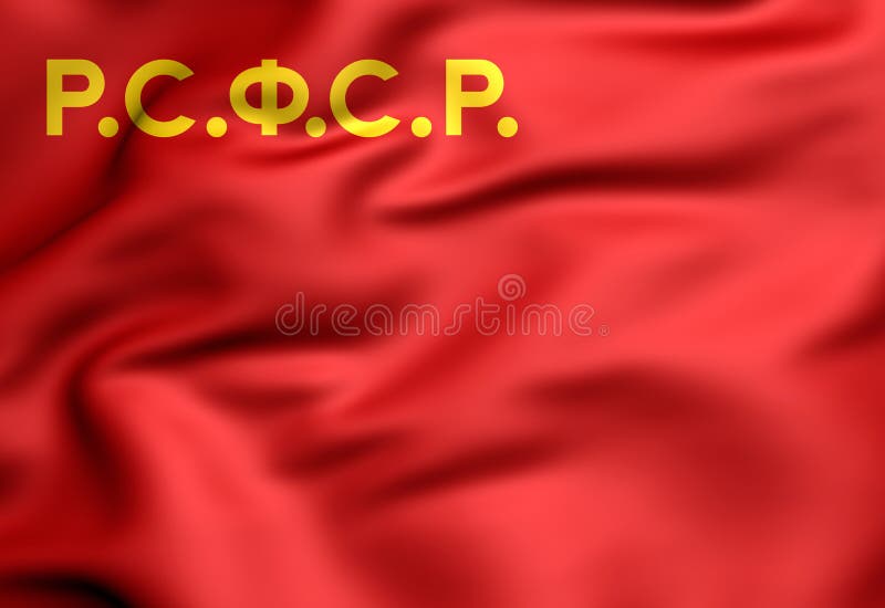 3D Flag of the Russian SFSR (1954-1991). Close Up Stock Photo - Alamy