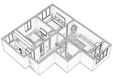 Sketch 3D House Design Drawing Img wut Sketch 3D House Design Drawing Img wut