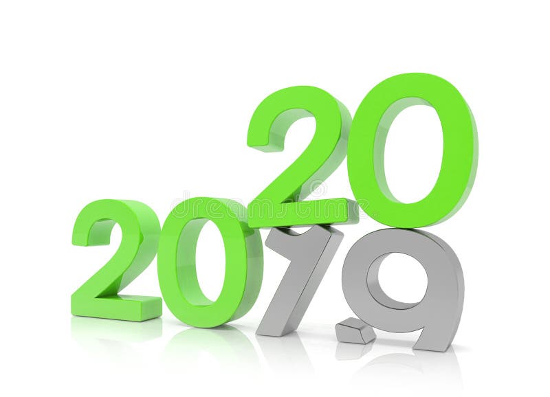 3d framför av numren 2019 och 20 i gräsplan över vit bakgrund stock illustrationer 3d framför av numren 2019 och 20 i gräsplan över vit bakgrund stock illustrationer
