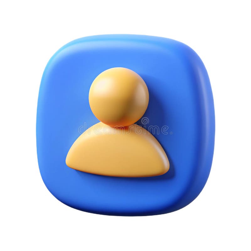 3D Friend Request Icon royalty free illustration