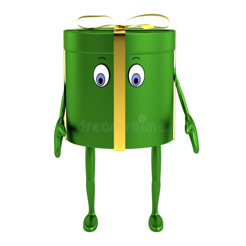 3d geef van gift terug royalty-vrije illustratie