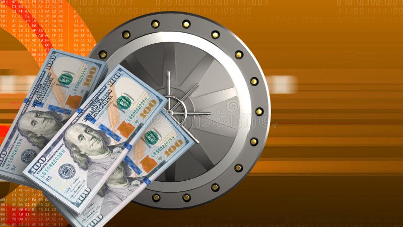 3D-geldnotities royalty-vrije stock afbeeldingen