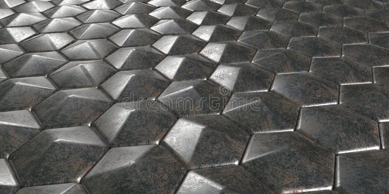 3D Geometric Abstract Hexagonal Wallpaper Background royalty free stock photography