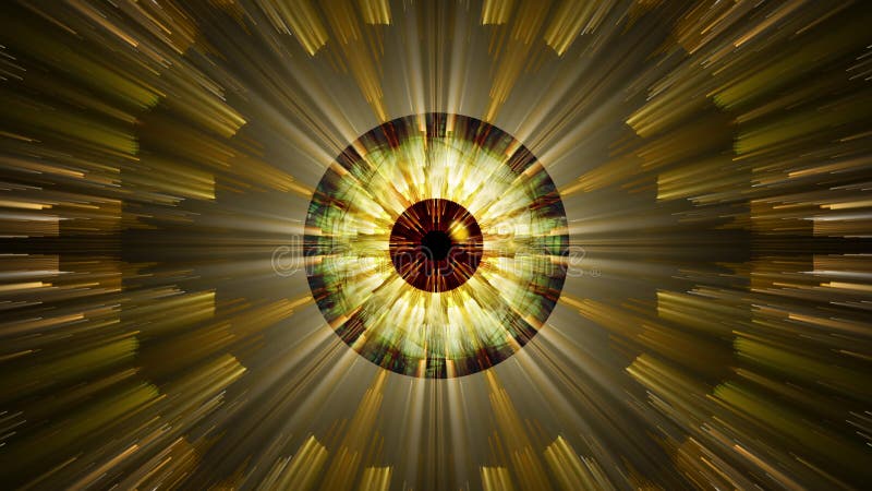 3D Geometric abstract tunnel seamless loop stock illustration