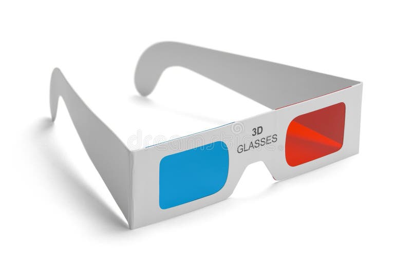 3D Glasses stock image. Image of movie, paper, isolated 81051457