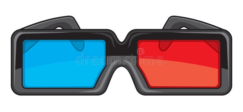 3d Glasses Stock Vector Illustration Of Film Spectator 34892658