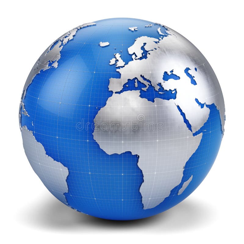 3d globe icon