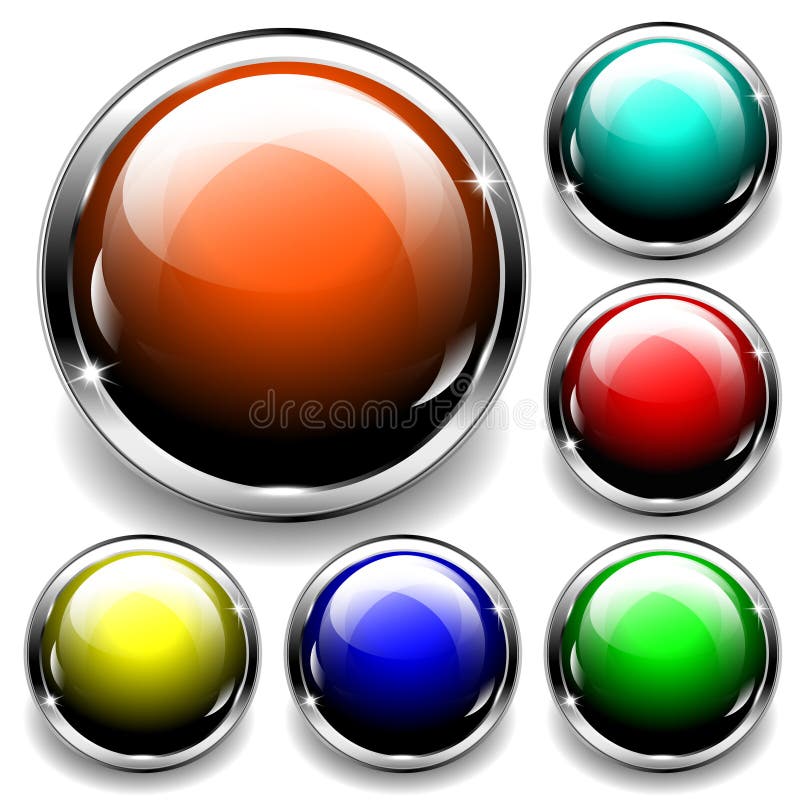 3D Glossy Spheres with Metallic Elements royalty free illustration 3D Glossy Spheres with Metallic Elements royalty free illustration