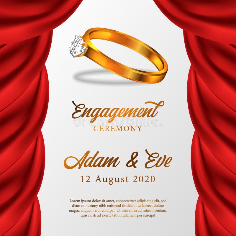 Ring Ceremony Invitation Card Template, Edit With Our Card Maker