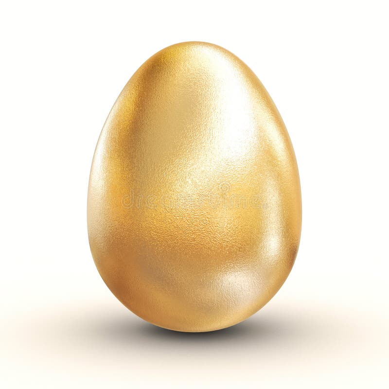 3d golden egg