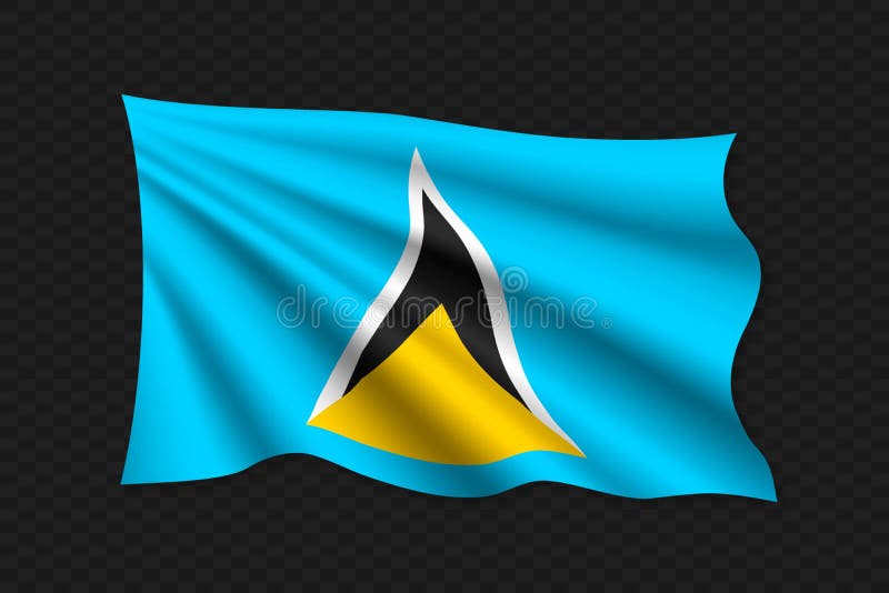3D Golvende Vlag vector illustratie 3D Golvende Vlag vector illustratie