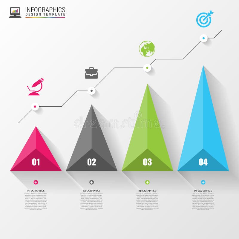 3D grafiek voor infographic Modern vectorontwerpmalplaatje Vector royalty-vrije illustratie 3D grafiek voor infographic Modern vectorontwerpmalplaatje Vector royalty-vrije illustratie
